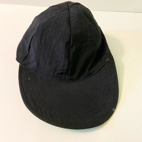 Vintage Reversible Kids Hat Neon Green and Black One Size Nylon Cap - Picture 11 of 11